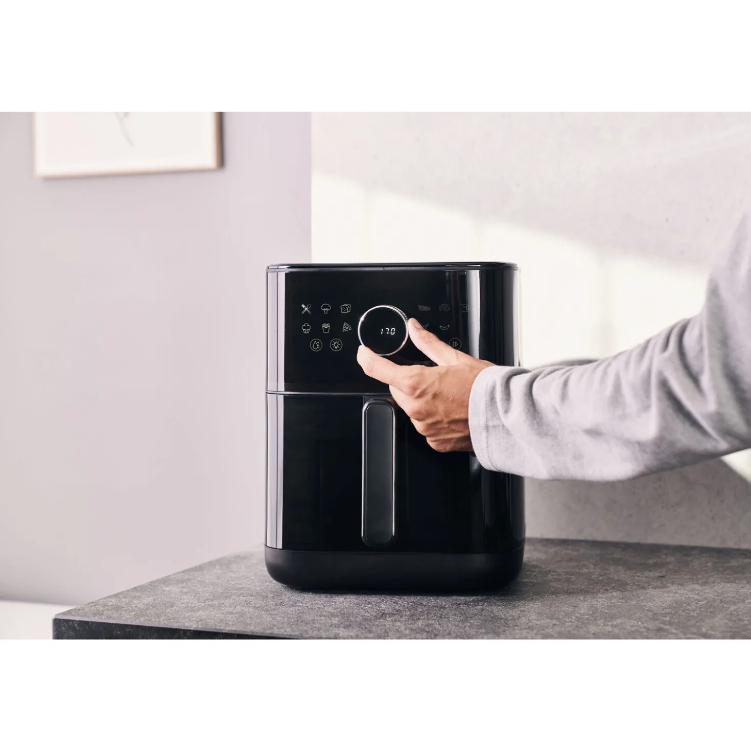 Airfryer 6 l mit Gewürzmühlen-Set, 3-tlg.