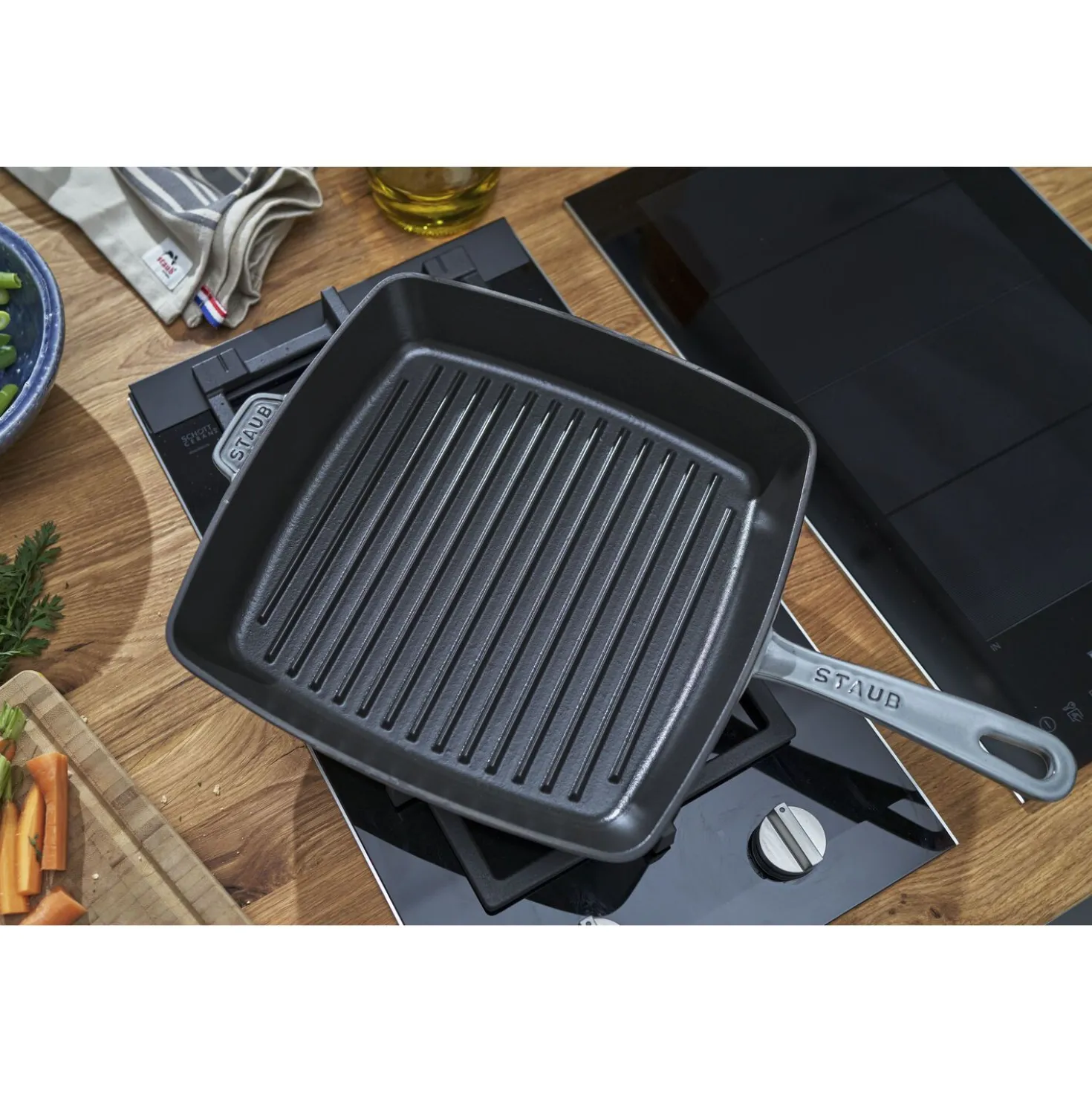 American Grill 30 cm, Gusseisen, Graphit-Grau