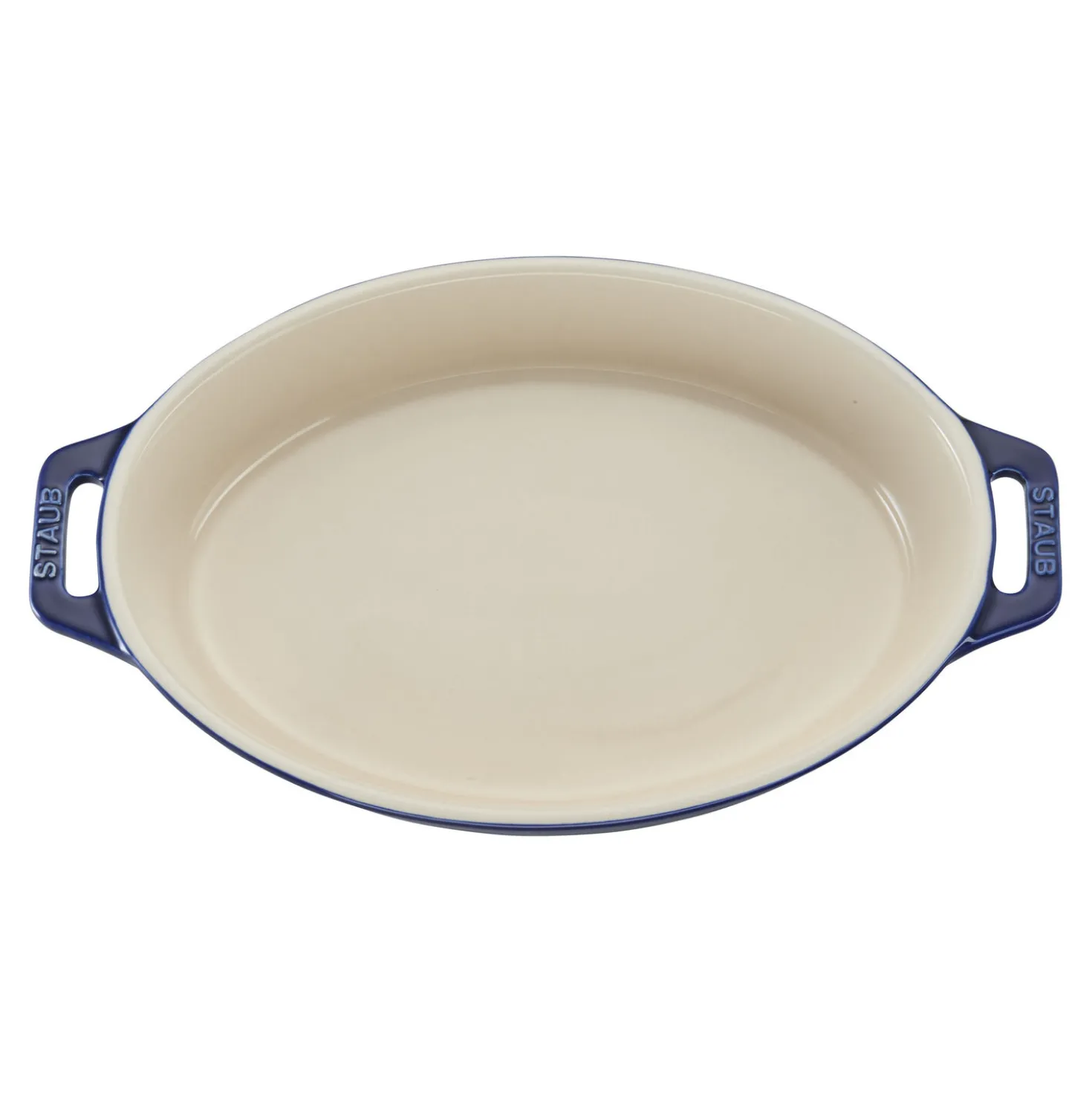 Auflaufform 17 cm, oval, Dunkelblau, Keramik
