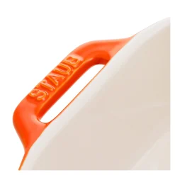 Auflaufform 14 x 11 cm, rechteckig, Orange, Keramik