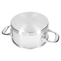 Bratentopf mit Deckel 16 cm, 18/10 Edelstahl