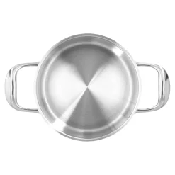 Bratentopf mit Deckel 16 cm, 18/10 Edelstahl