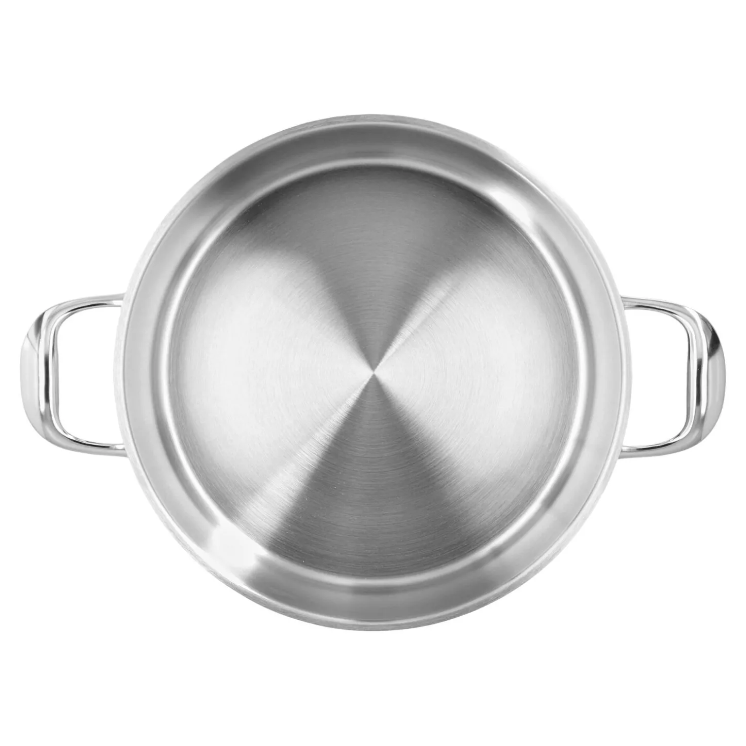 Bratentopf mit Deckel 24 cm, 18/10 Edelstahl