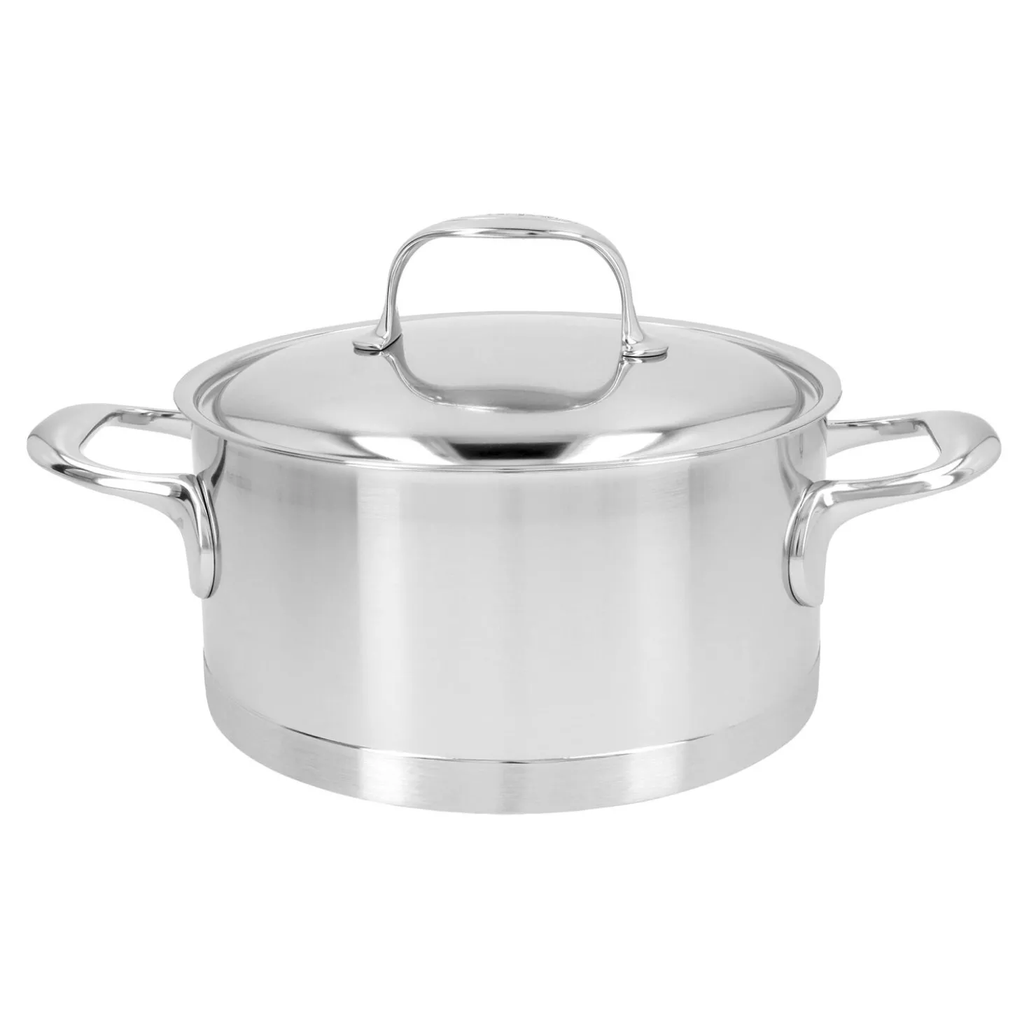 Bratentopf mit Deckel 20 cm, 18/10 Edelstahl