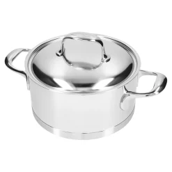 Bratentopf mit Deckel 20 cm, 18/10 Edelstahl