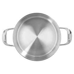 Bratentopf mit Deckel 20 cm, 18/10 Edelstahl