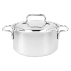 Bratentopf mit Deckel 18 cm, 18/10 Edelstahl