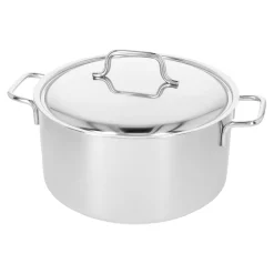 Bratentopf mit Deckel 24 cm, 18/10 Edelstahl