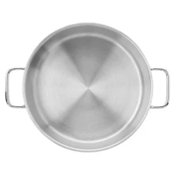 Bratentopf mit Deckel 24 cm, 18/10 Edelstahl