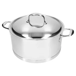 Bratentopf mit Deckel 28 cm, 18/10 Edelstahl