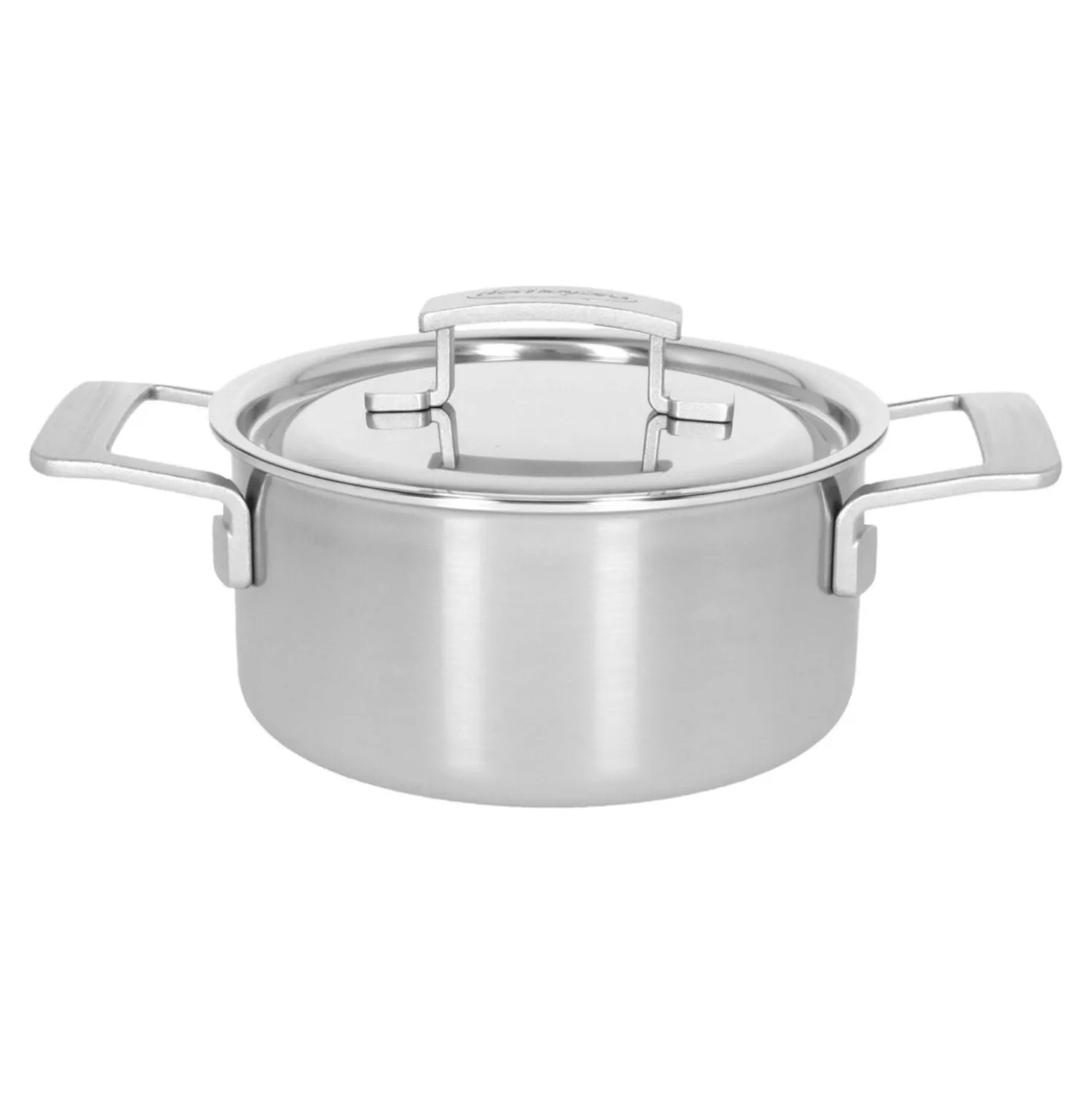 Bratentopf mit Deckel 18 cm, 18/10 Edelstahl