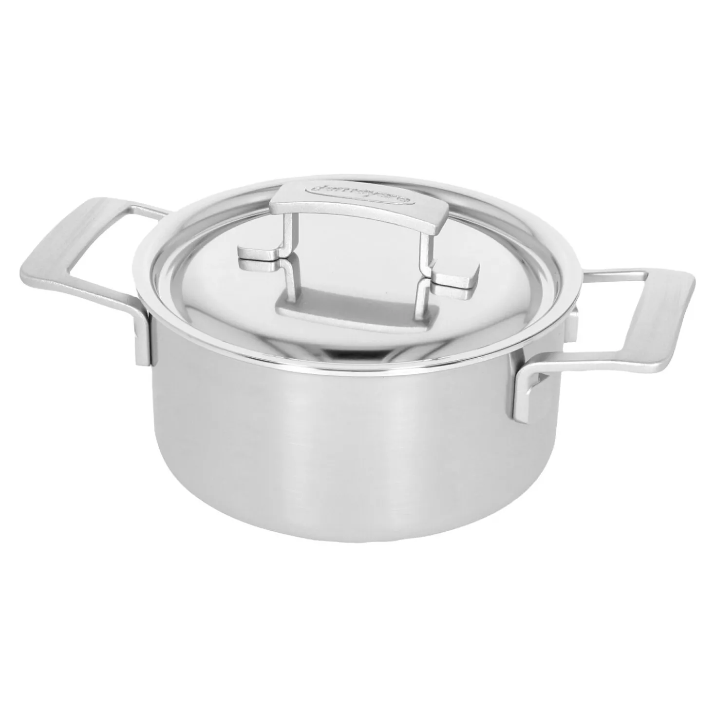 Bratentopf mit Deckel 18 cm, 18/10 Edelstahl