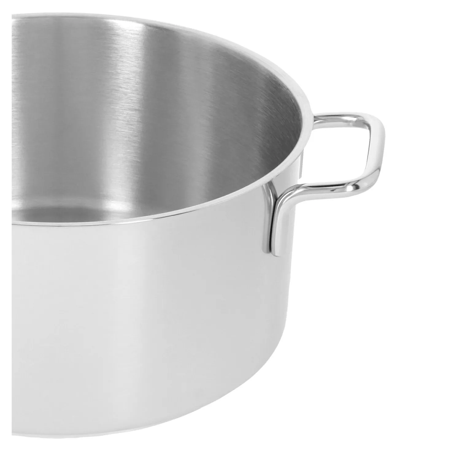 Bratentopf mit Deckel 22 cm, 18/10 Edelstahl