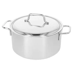 Bratentopf mit Deckel 22 cm, 18/10 Edelstahl