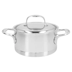 Bratentopf mit Deckel 18 cm, 18/10 Edelstahl