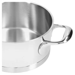 Bratentopf mit Deckel 18 cm, 18/10 Edelstahl