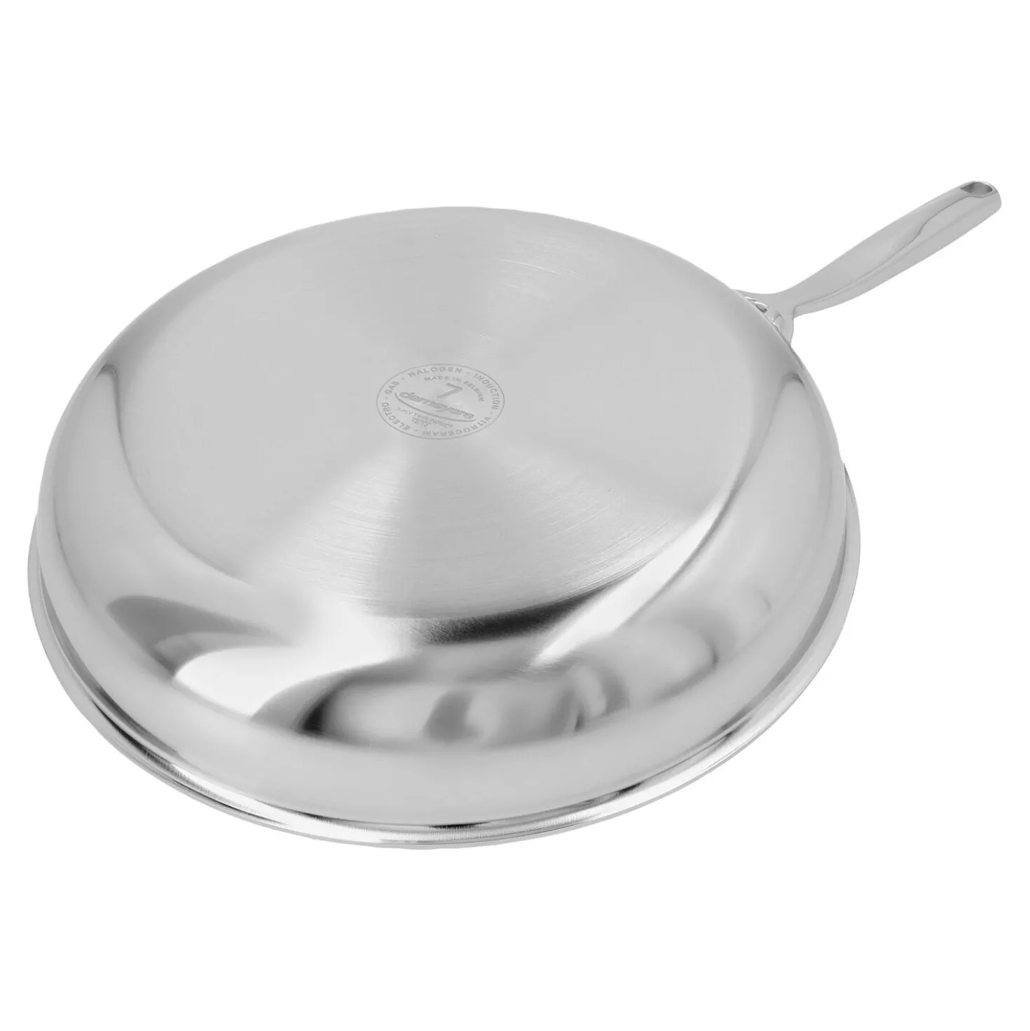Bratpfanne 28 cm, 18/10 Edelstahl, Silber