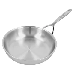 Bratpfanne 24 cm, 18/10 Edelstahl, Silber
