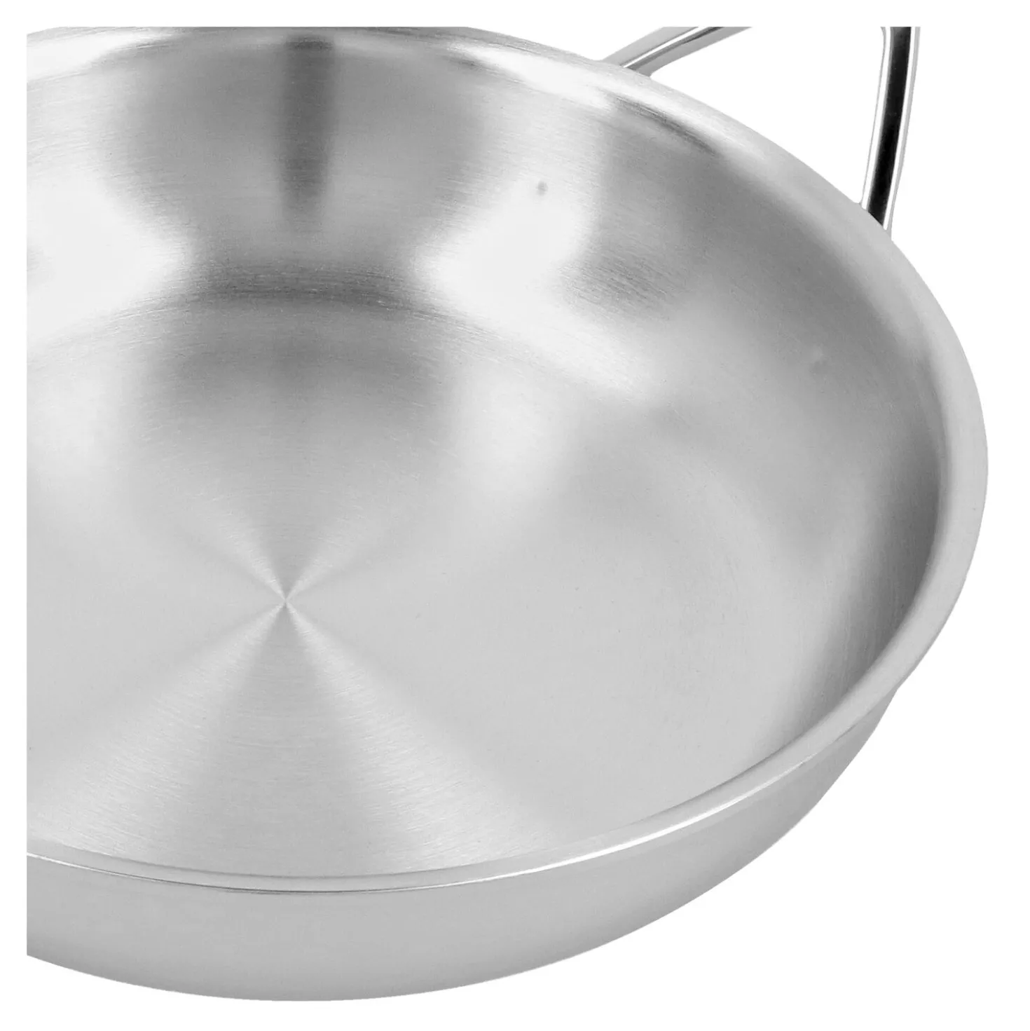 Bratpfanne 24 cm, 18/10 Edelstahl, Silber