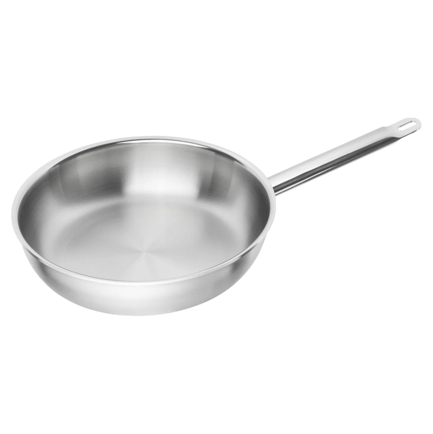 Bratpfanne 28 cm, 18/10 Edelstahl, Silber