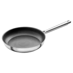 Bratpfanne 28 cm, 18/10 Edelstahl, Silber-Schwarz