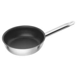 Bratpfanne 20 cm, 18/10 Edelstahl, Silber-Schwarz