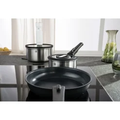 Bratpfanne 24 cm, Aluminium, Schwarz