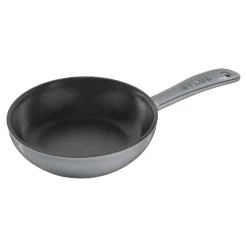 Bratpfanne 16 cm, rund, Graphit-Grau, Gusseisen