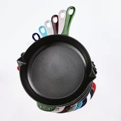 Bratpfanne 26 cm, rund, Graphit-Grau, Gusseisen