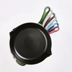 Bratpfanne 26 cm, rund, Schwarz, Gusseisen