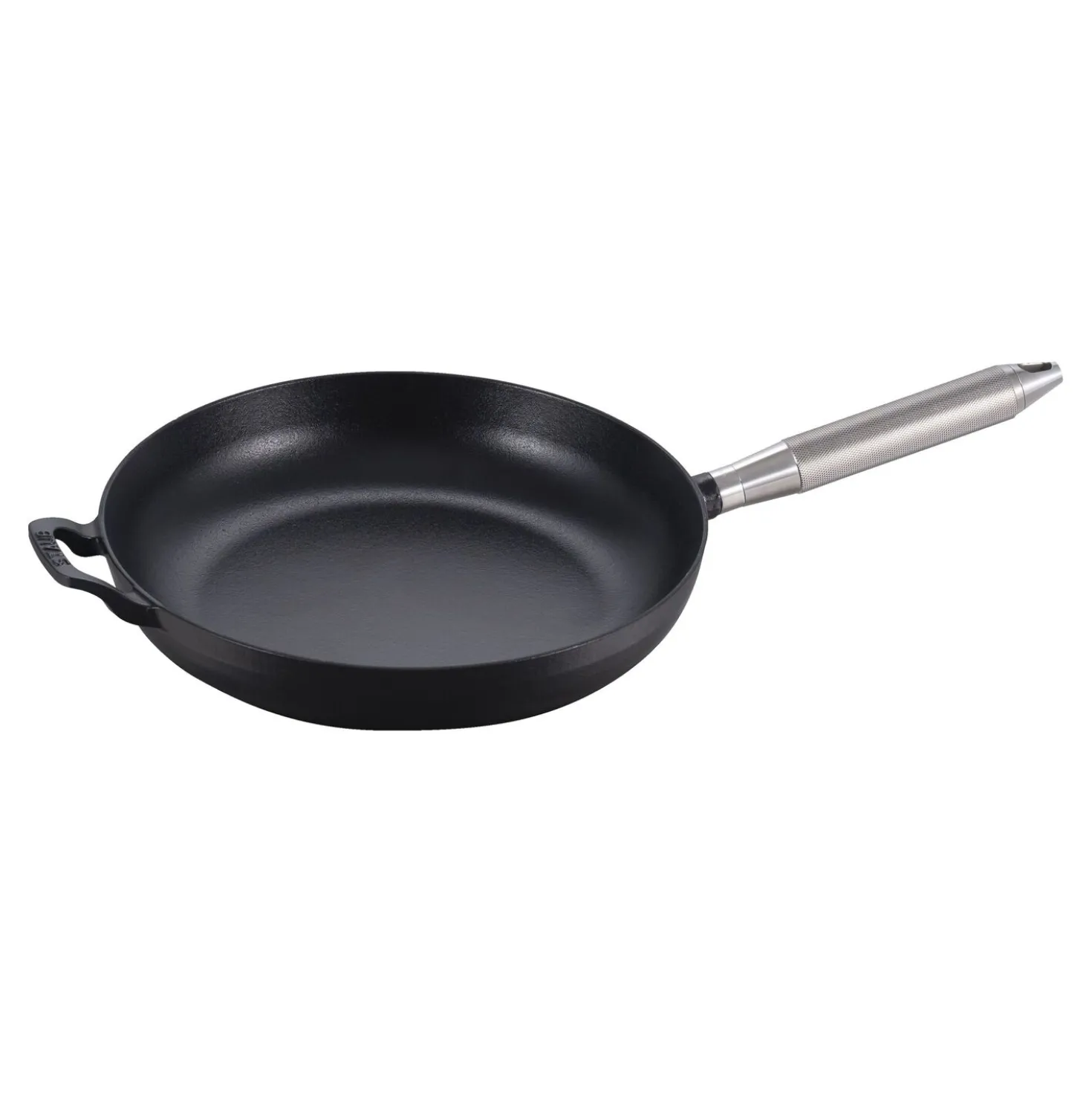 Bratpfanne Buster+Punch 28 cm, rund, Schwarz, Gusseisen