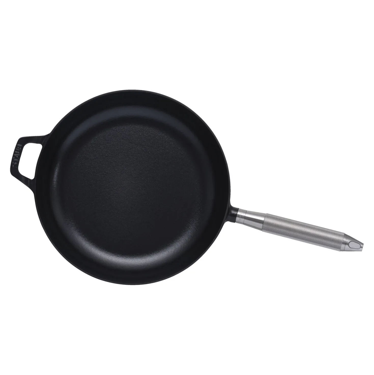Bratpfanne Buster+Punch 28 cm, rund, Schwarz, Gusseisen