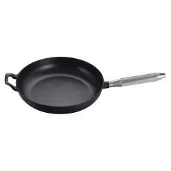 Bratpfanne Buster+Punch 28 cm, rund, Schwarz, Gusseisen