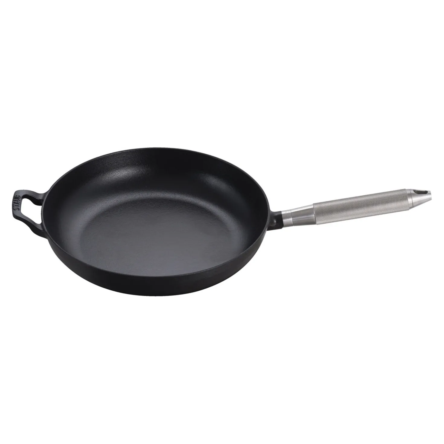 Bratpfanne Buster+Punch 28 cm, rund, Schwarz, Gusseisen