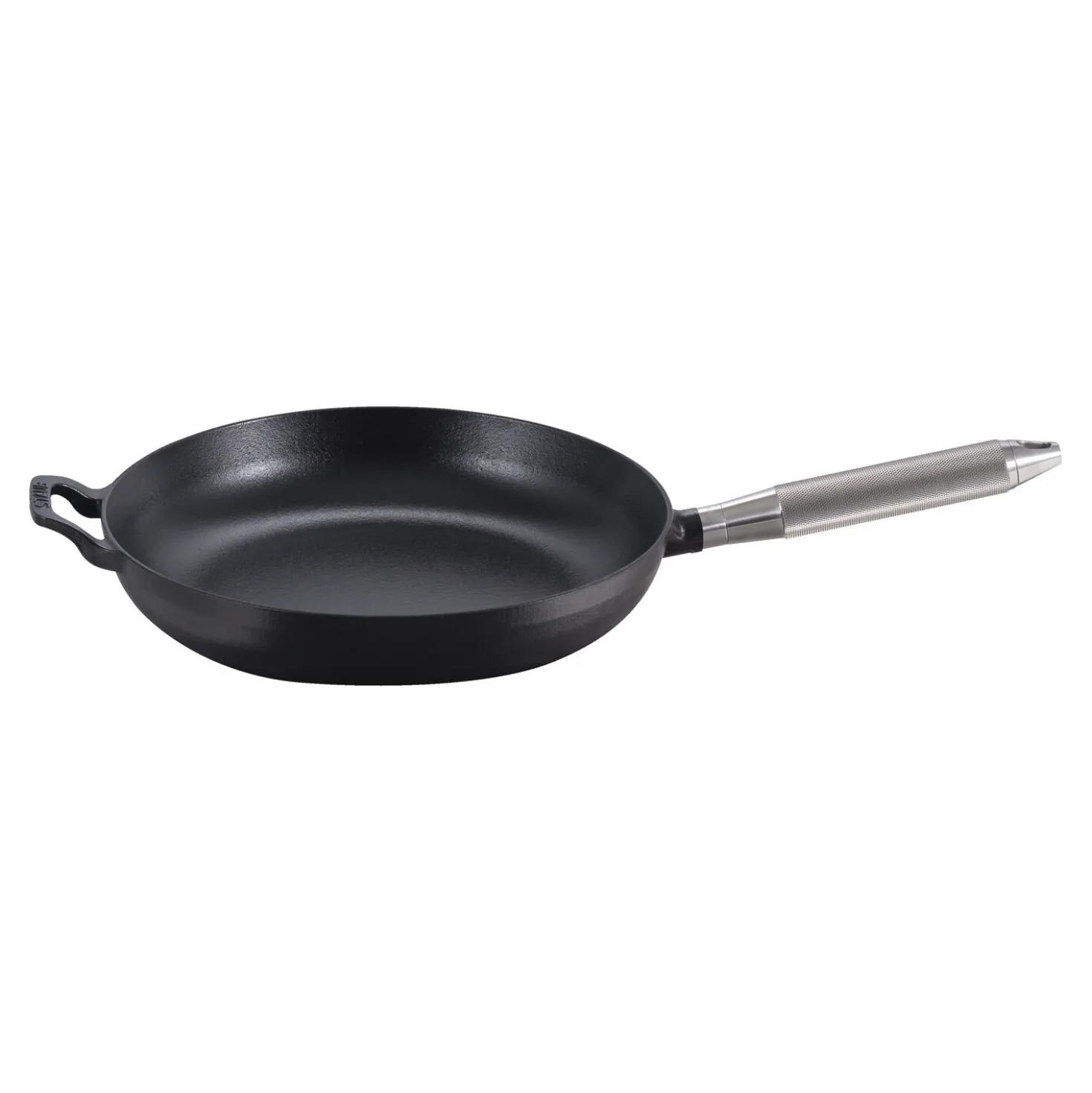 Bratpfanne Buster+Punch 28 cm, rund, Schwarz, Gusseisen