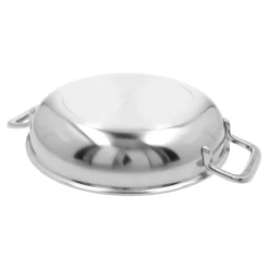 Bratpfanne mit 2 Griffen 24 cm, 18/10 Edelstahl, Silber