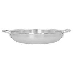 Bratpfanne mit 2 Griffen 28 cm, 18/10 Edelstahl, Silber