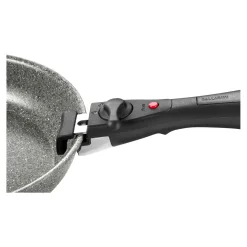 Bratpfanne mit Griff, 20 cm / 2-tlg, Aluminium, Keramische Antihaftbeschichtung
