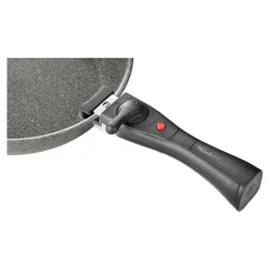 Bratpfanne mit Griff, 24 cm / 2-tlg, Aluminium, Keramische Antihaftbeschichtung