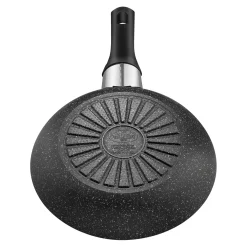 Bratpfannenset, 3-tlg. / 20/24/28 cm, Schwarz, Aluminium/Antihaftbeschichtung