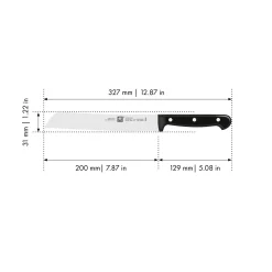 Brotmesser 20 cm, Wellenschliff