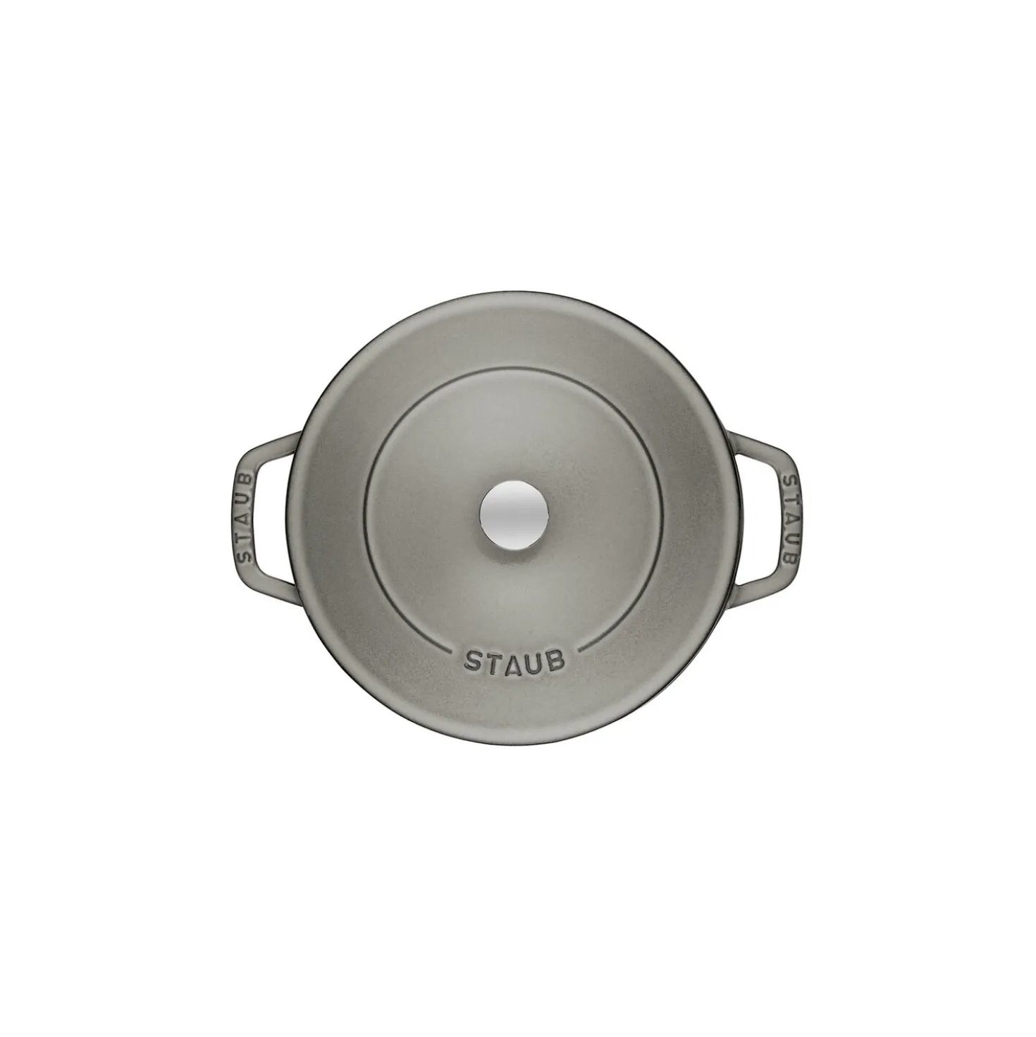 Bräter mit Chistera Drop-Structure 28 cm, rund, Graphit-Grau, Gusseisen