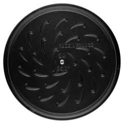 Bräter mit Chistera Drop-Structure 28 cm, rund, Graphit-Grau, Gusseisen