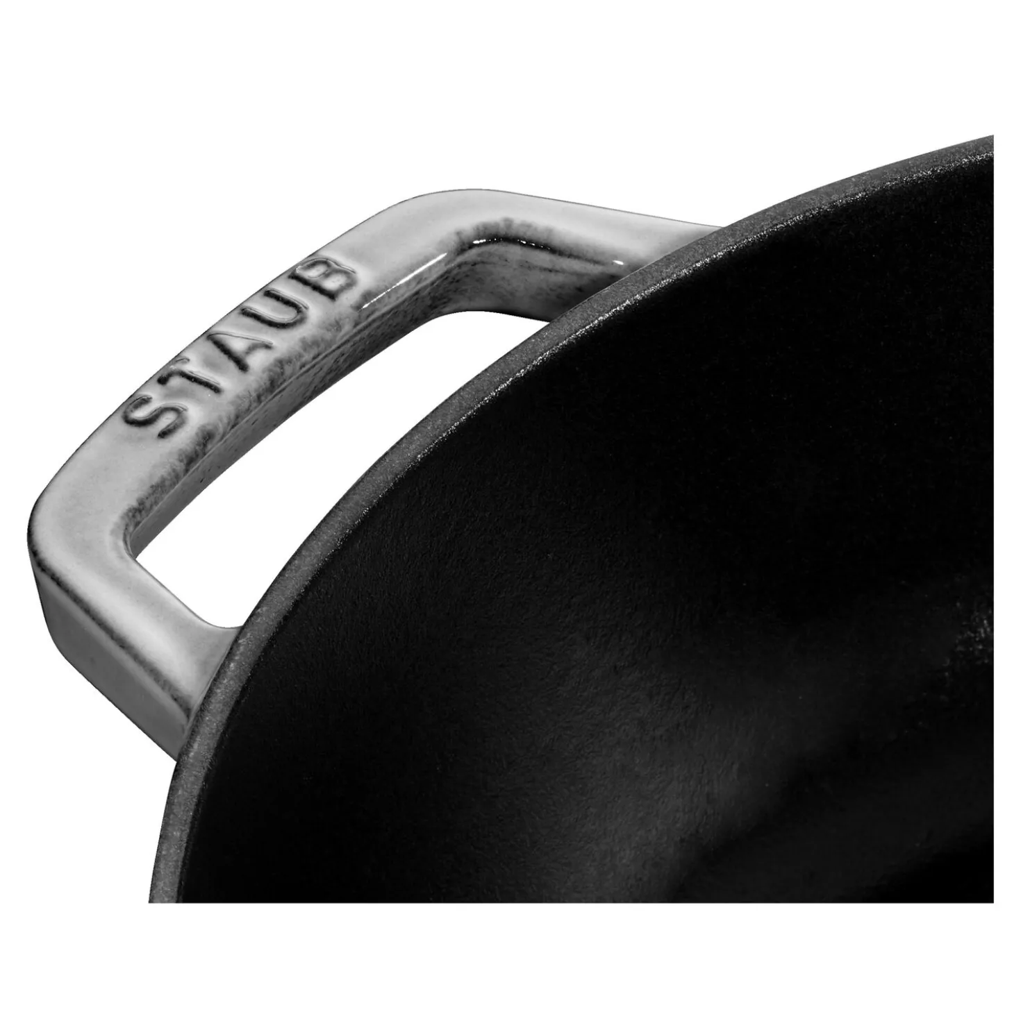 Bräter mit Chistera Drop-Structure 24 cm, rund, Graphit-Grau, Gusseisen