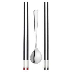 Chopstick-Set, klein 5-tlg, mattiert/poliert