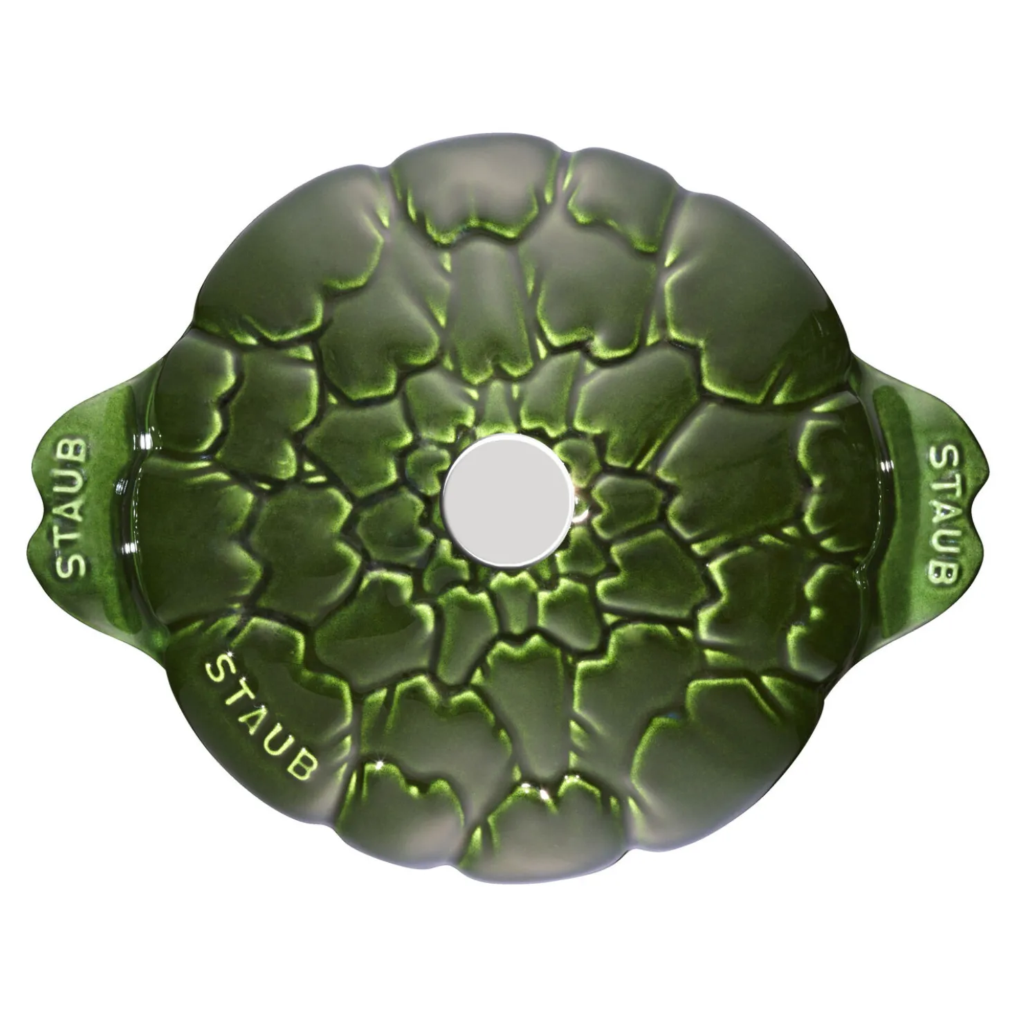 Cocotte 22 cm, Artischocke, Basilikum-Grün, Gusseisen