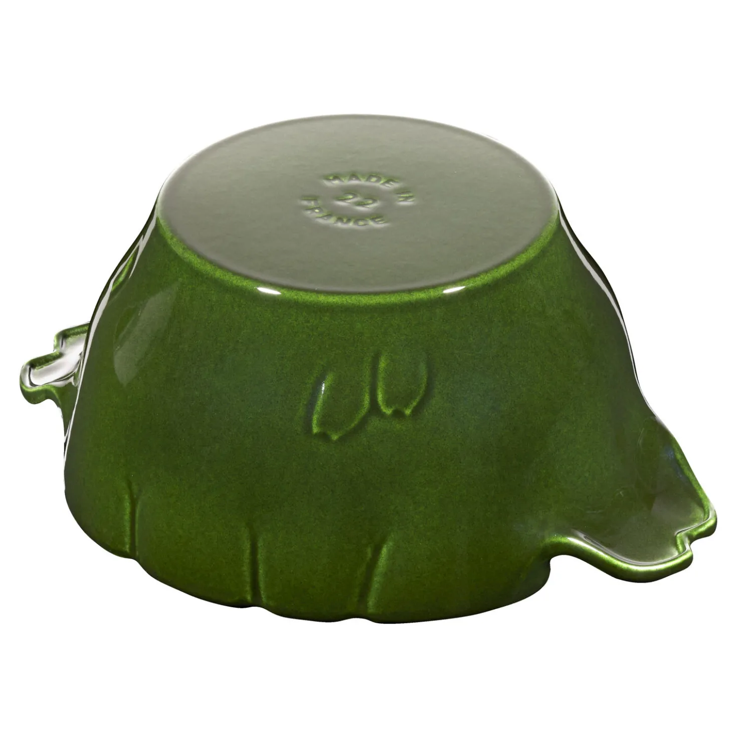 Cocotte 22 cm, Artischocke, Basilikum-Grün, Gusseisen