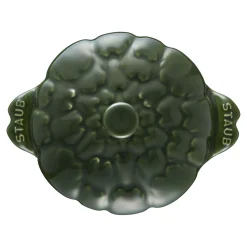 Cocotte 13 cm, Artischocke, Basilikum-Grün, Keramik
