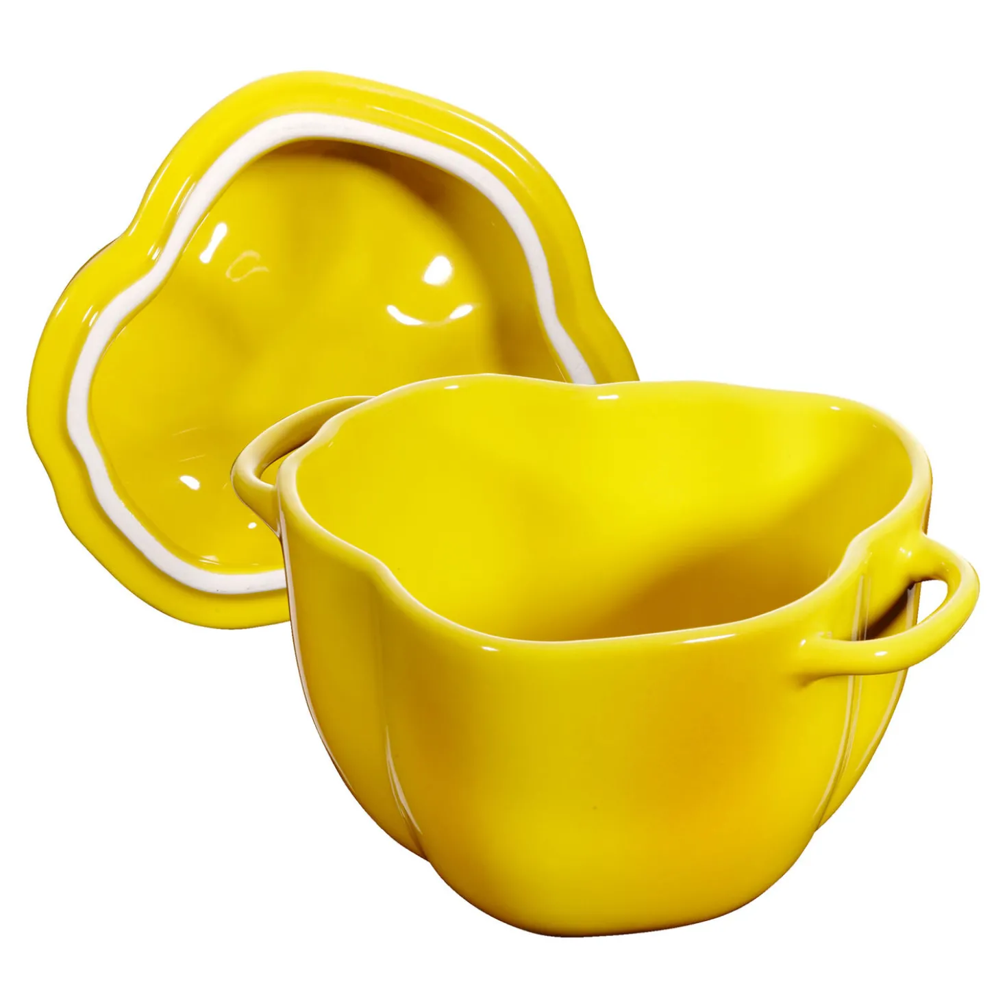 Cocotte 11 cm, Gelb, Keramik