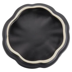 Cocotte 12 cm, Kürbis, Schwarz, Keramik